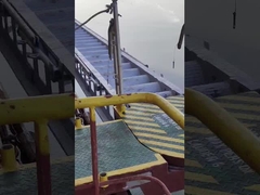 نردبان اسکله آلومینیومی CCS با ریل دستی و سوکت برای اسکله، بندر